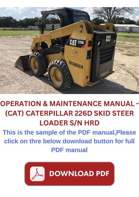 cat 226d operators manual